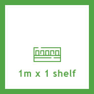1m x 1 Shelf