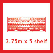 3.75m x 5 Shelf